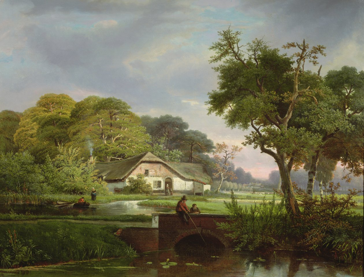 Paisaje fluvial de F. and Meyer Courtens