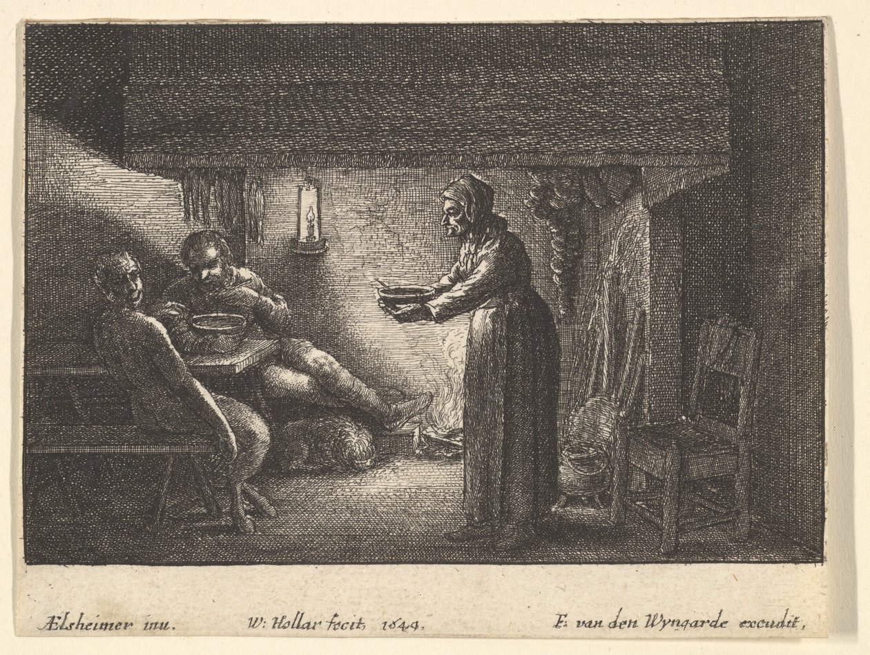 El sátiro y el campesino de F van den Wyngarde