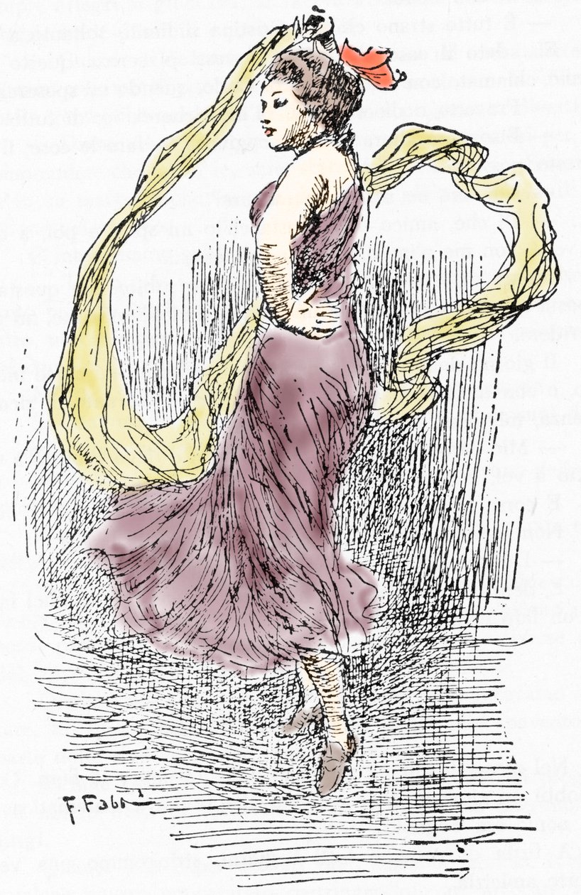 Retrato de Marie Anne de Cupius de Camargo dit La Camargo (1710-1770) bailarina durante el paso de Giacomo Casanova (1725-1798) por París de Fabio Fabbi