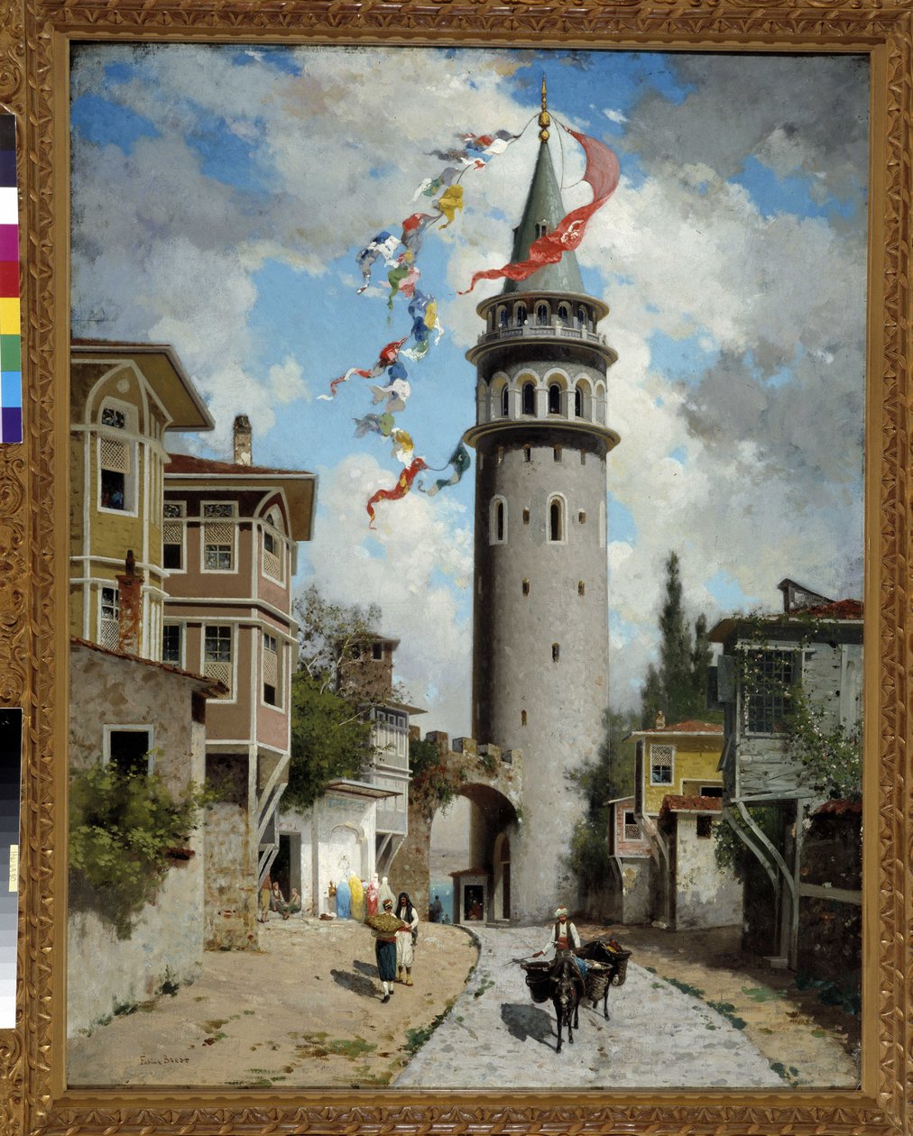 Vista de la Torre de Gálata en Constantinopla. Pintura de Fabius Brest (1823-1900). Mención obligatoria: Colección fondation regards de Provence, Marsella de Fabius Brest