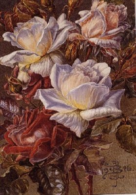 Un ramo de rosas de Fanny Jane Bayfield