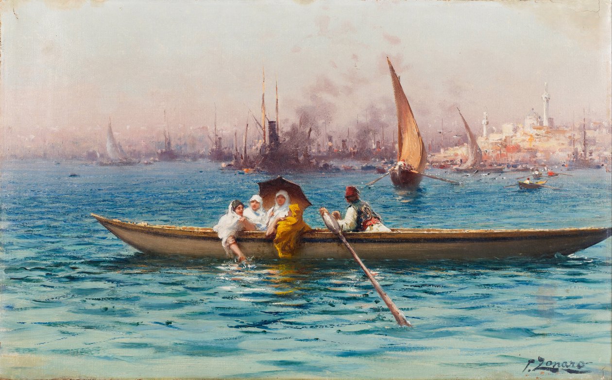 Diversión en el caique de Fausto Zonaro
