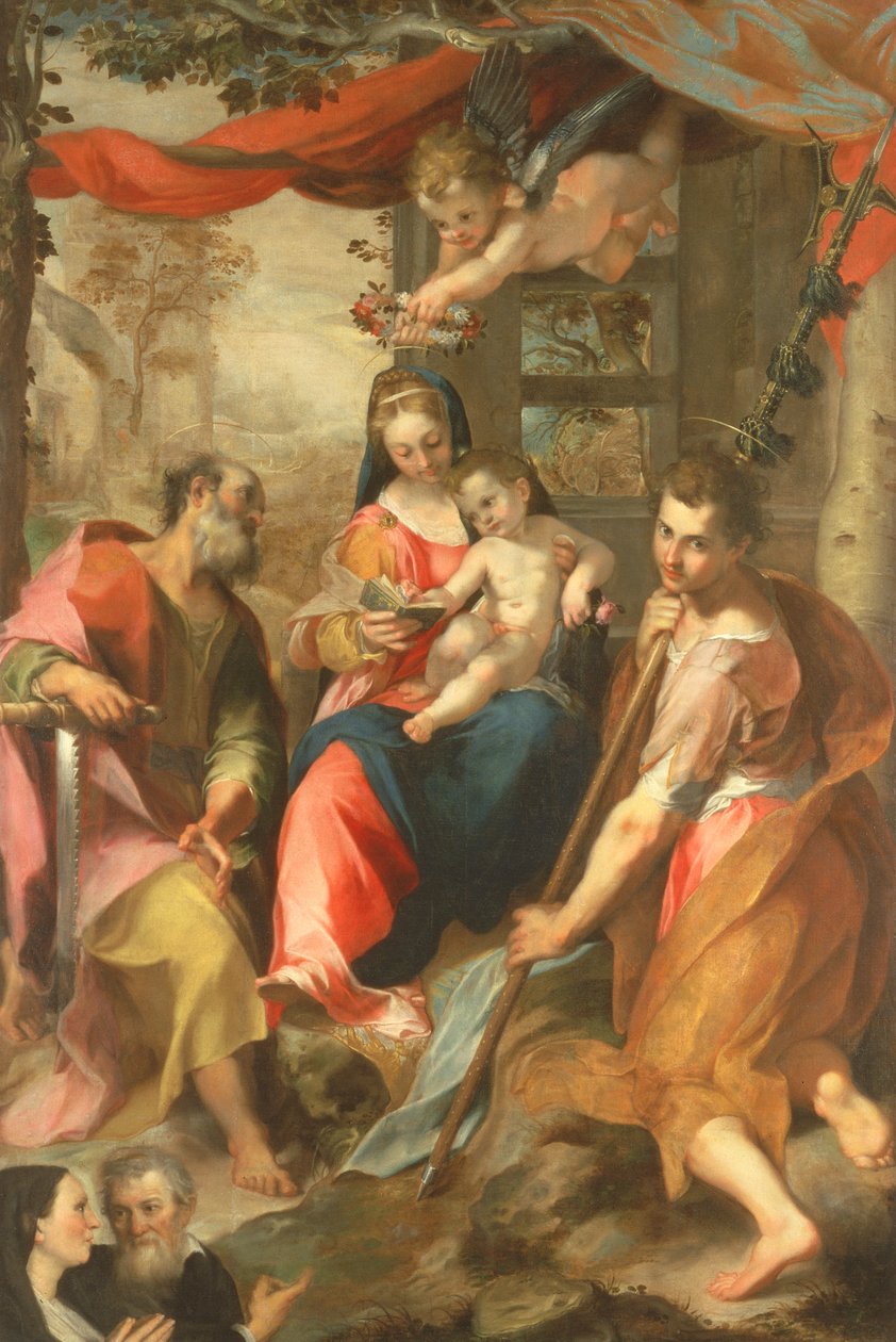 Madonna de San Simone con San Simón de Federico Barocci