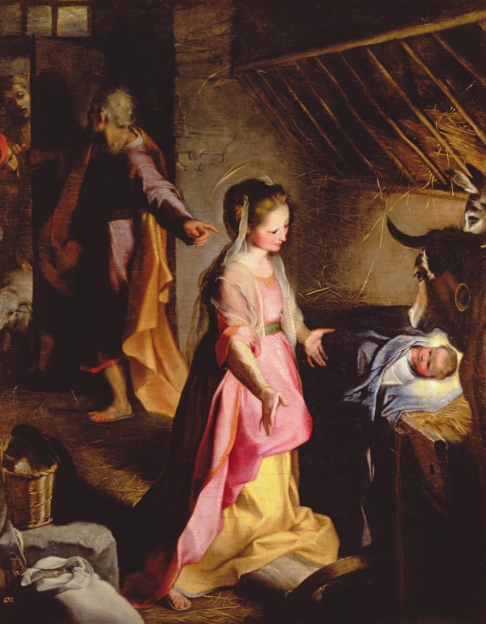 La adoración del niño, 1597 de Federico Barocci