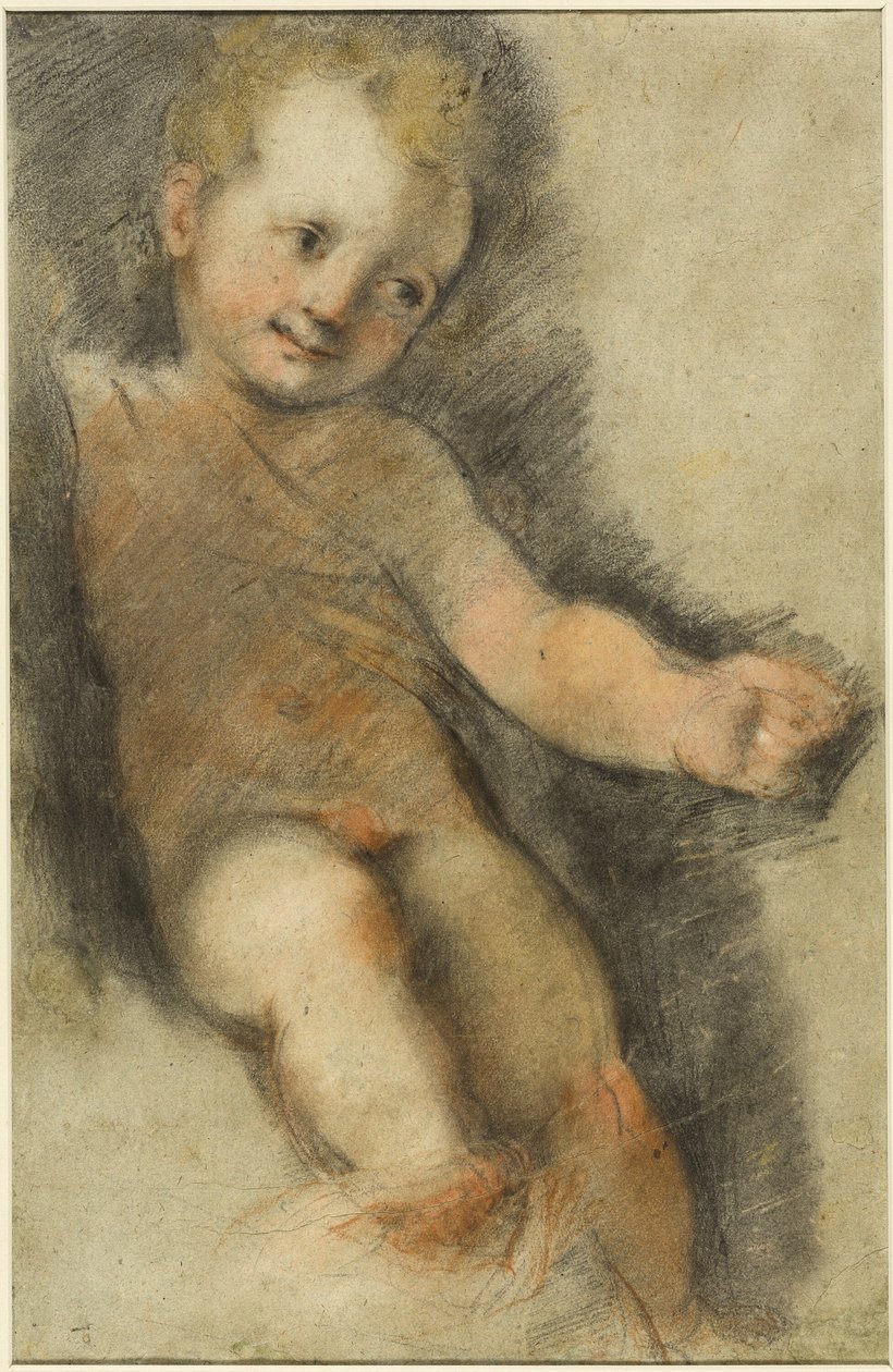 Niño Jesús: Estudio para la Madonna di San Giovanni de Federico Barocci