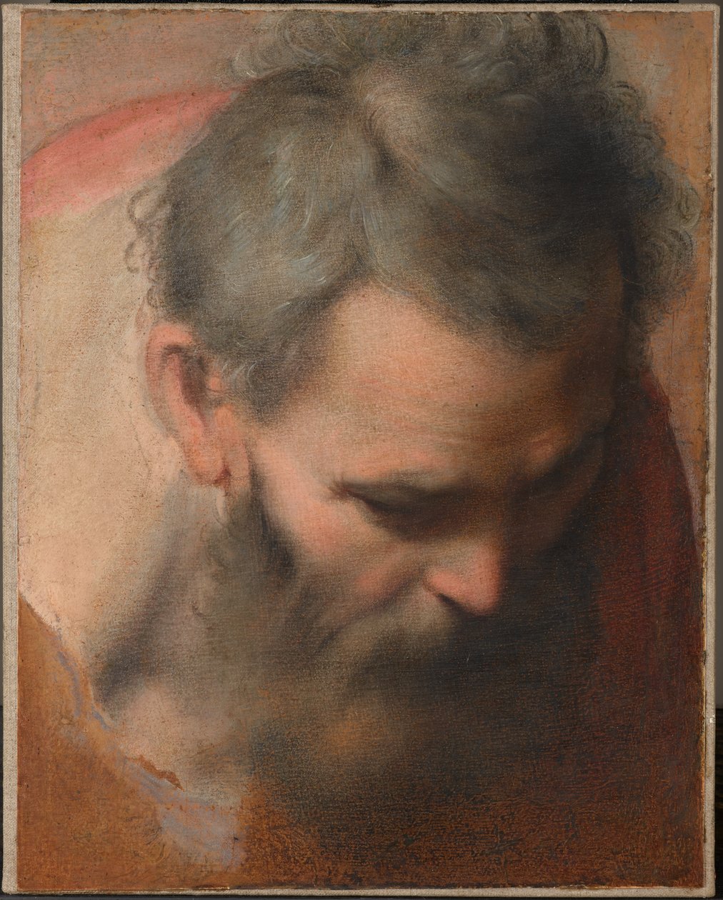Estudio de cabeza de san José de Federico Barocci