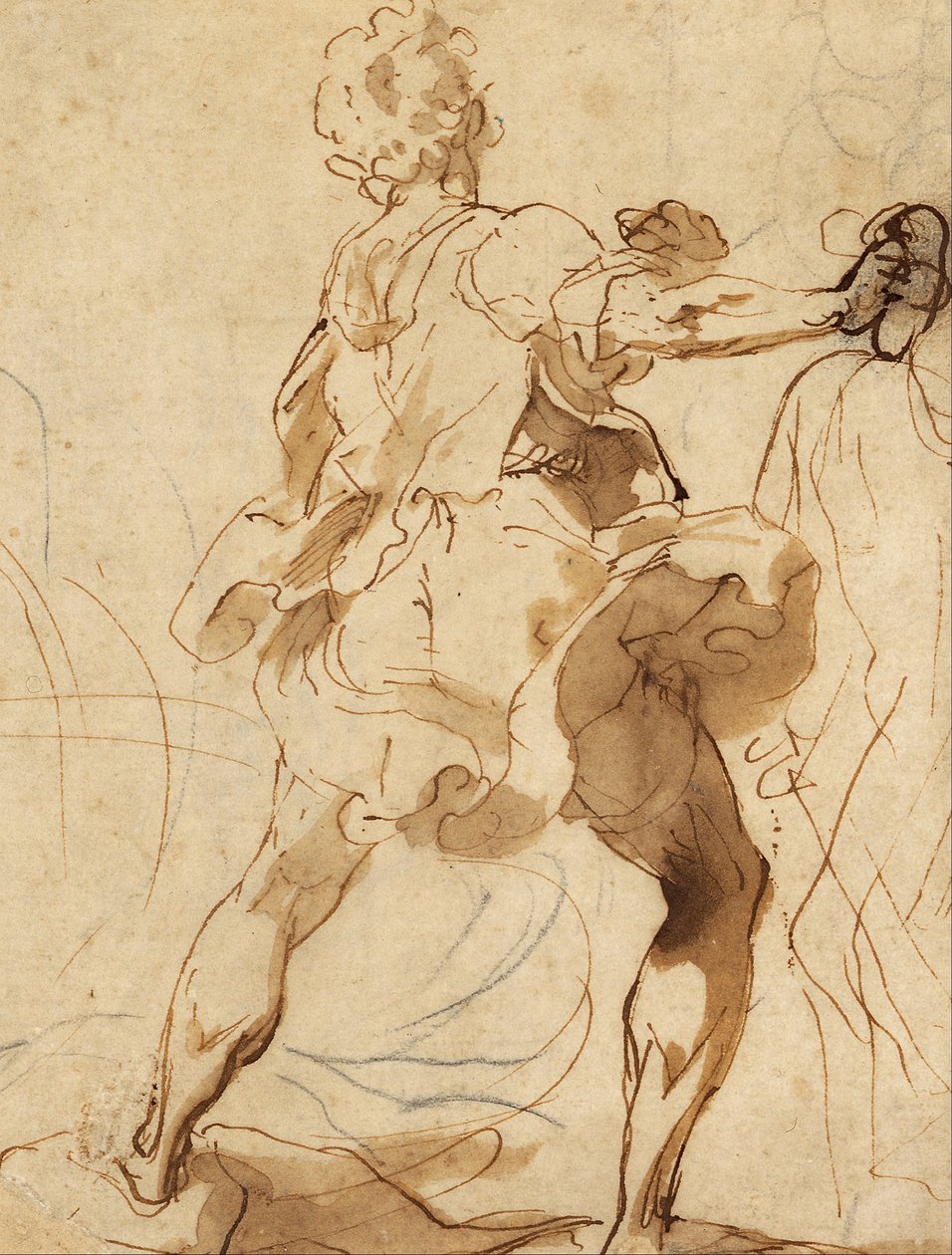 Lanzapiedras para el martirio de San Vitalis de Federico Barocci
