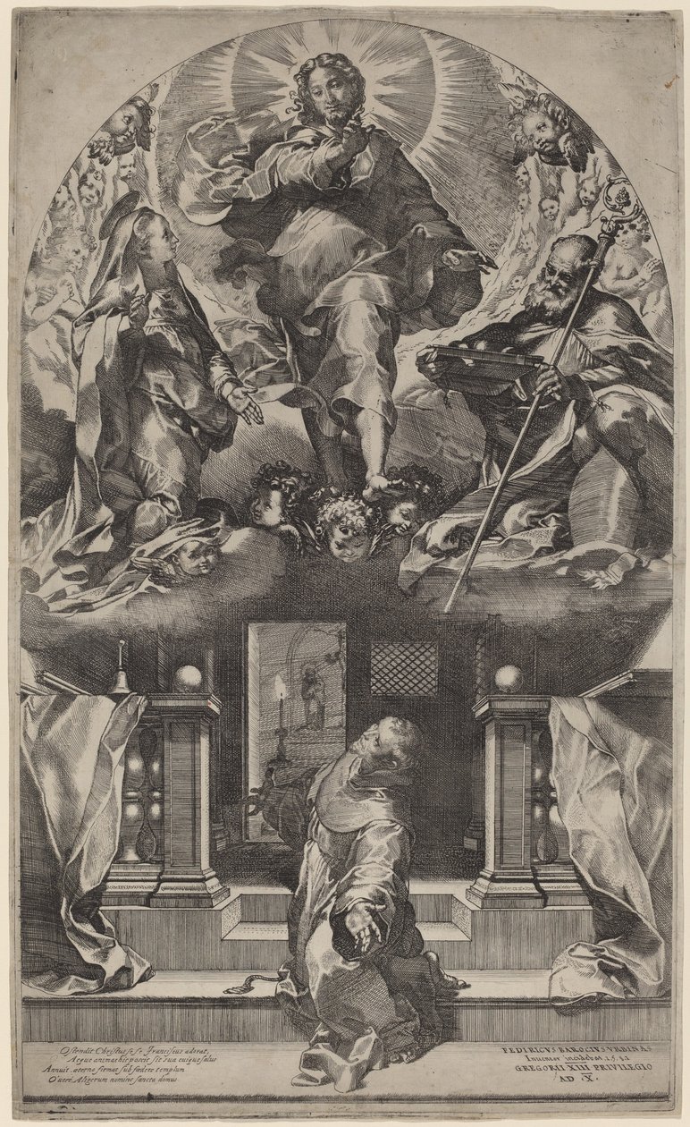 Visión de San Francisco, 1581 de Federico Barocci