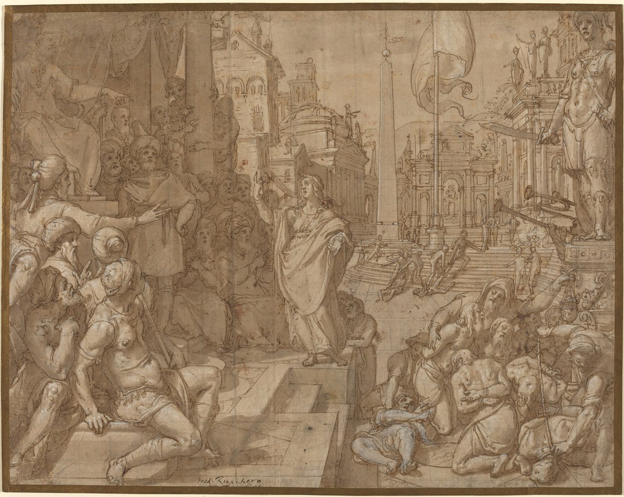 Disputa de Santa Catalina de Alejandría de Federico Zuccaro