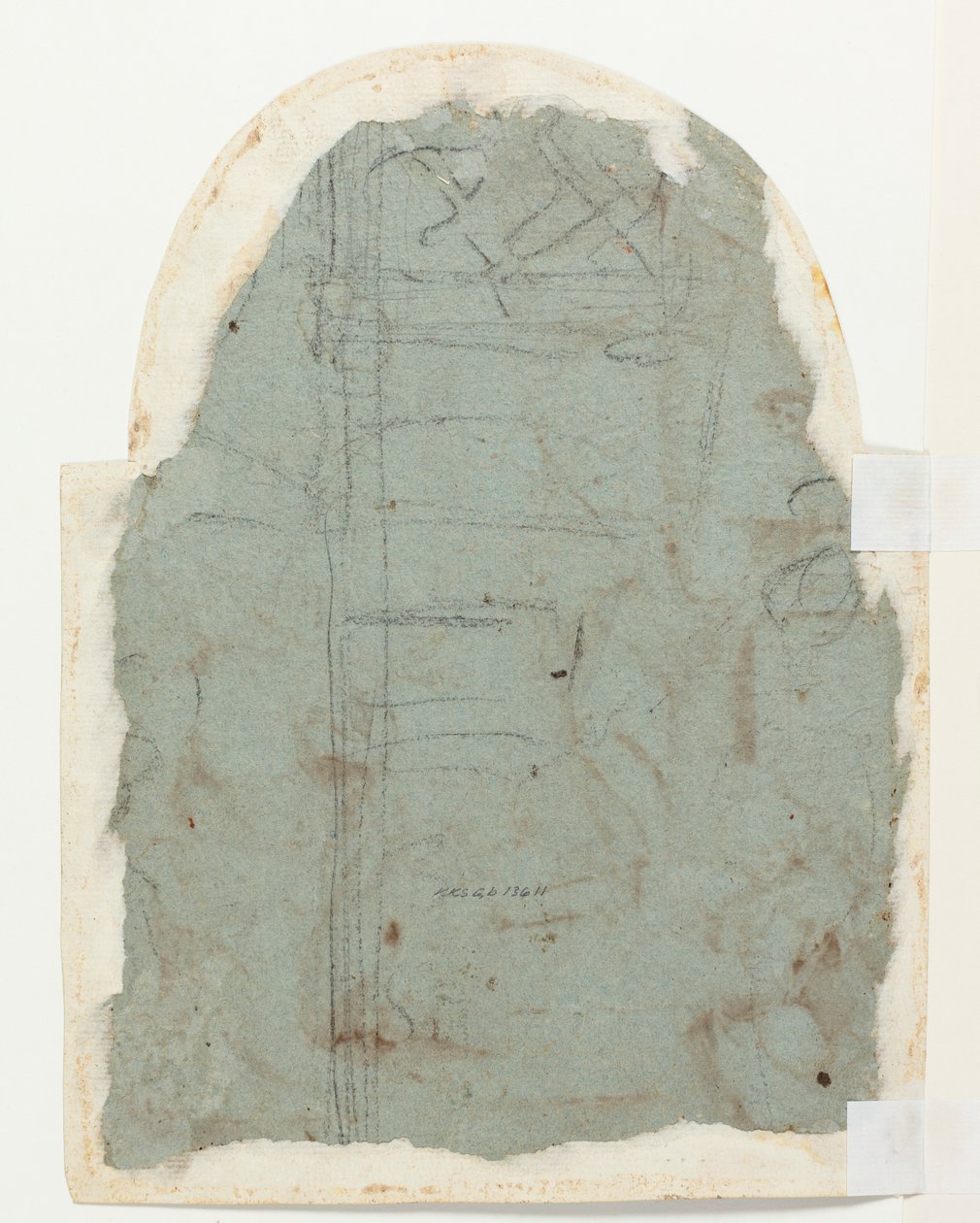 Boceto para arquitectura (?) de Federico Zuccaro