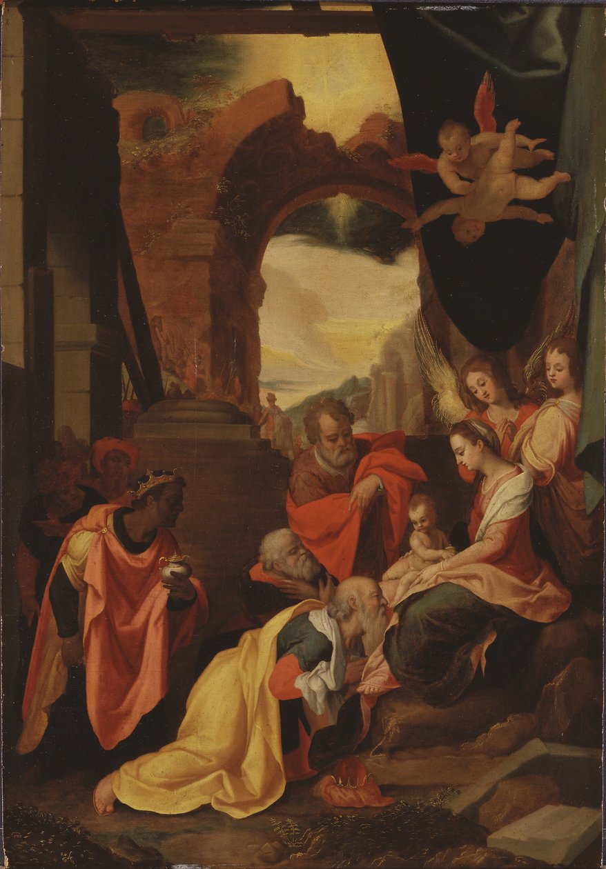 Die Anbetung der Könige de Federico Zuccaro