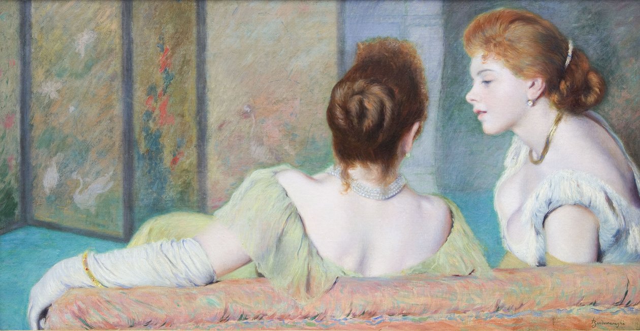 En el sofá, ca. 1886-1890 de Federigo Zandomeneghi