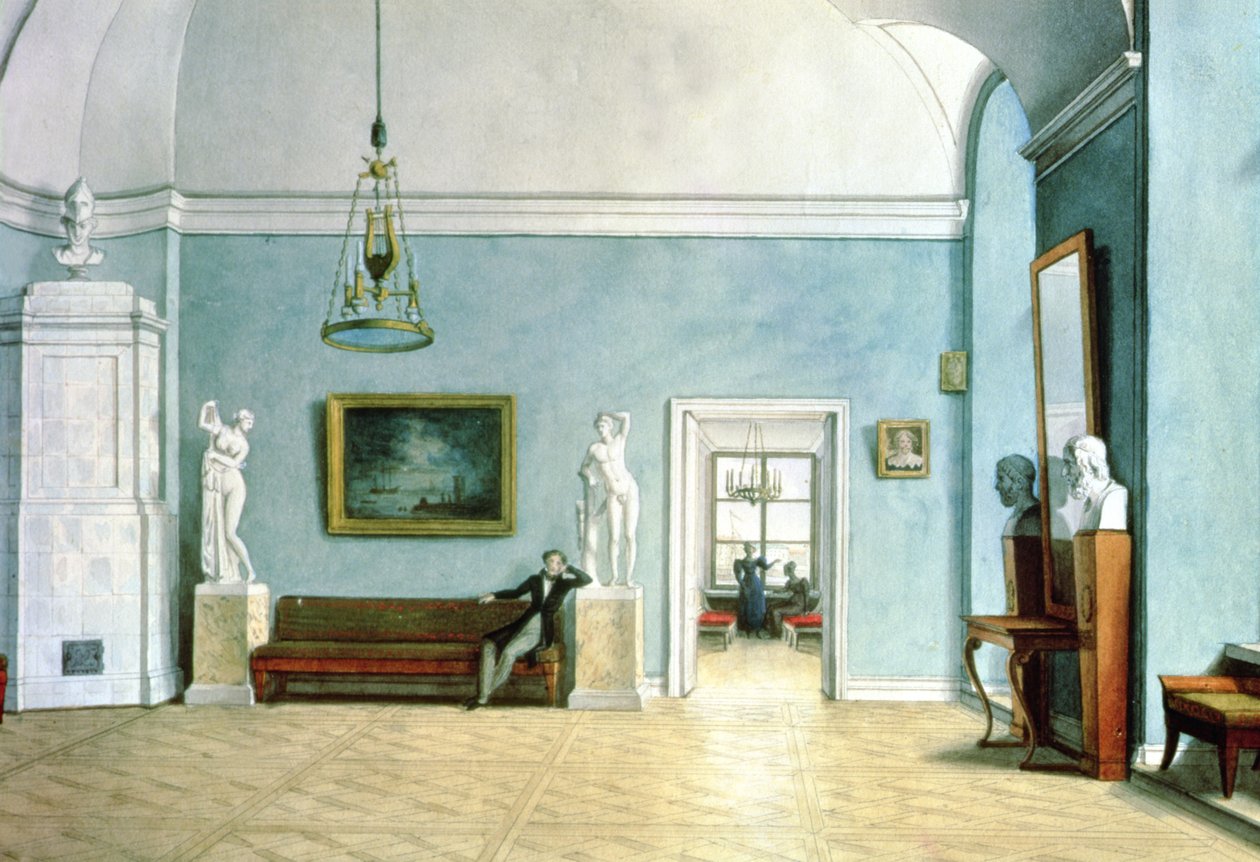 Interior Neoclásico, c.1820 de Fedor Petrovich Tolstoy
