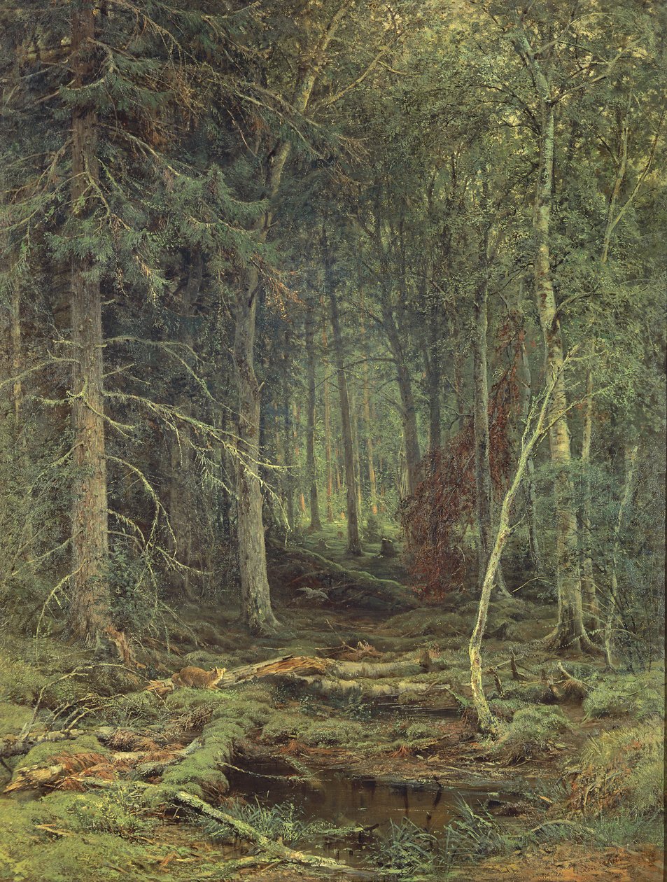 Pantano en el Bosque, Otoño, 1872 de Fedor Aleksandrovich Vasiliev