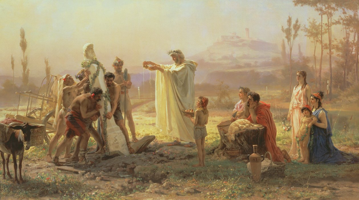Consagración de Hermes, 1874 de Fedor Andreevich Bronnikov