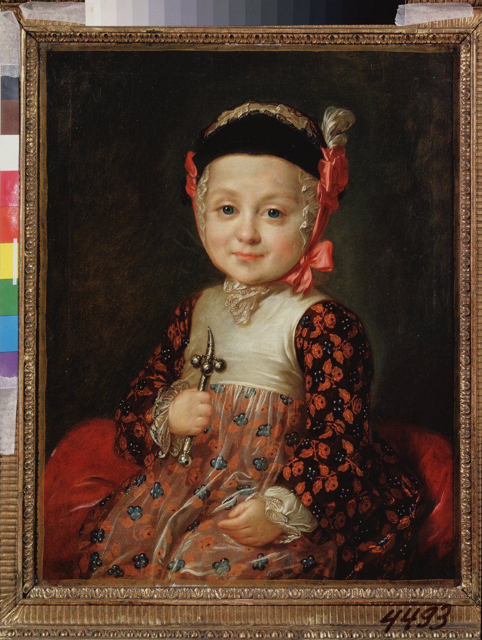 Retrato de niño de Alexei Grigorievich Bobrinski (1762-1813). (hijo ilegítimo de Catalina II de Fedor Stepanovich Rokotov