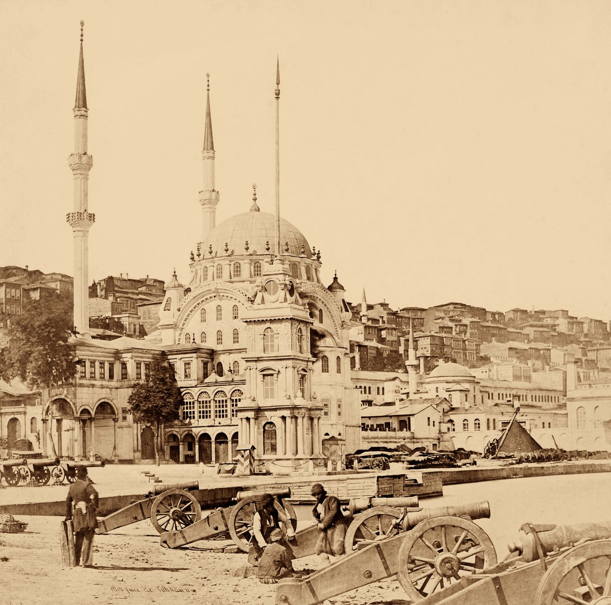 Almacén de Artillería y Municiones, Estambul, 1855 de Felice Beato