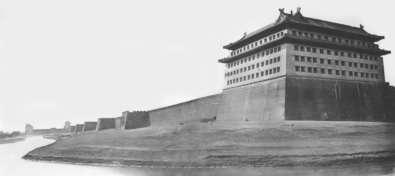 Esquina norte y este del muro de Pekín, 1860 de Felice Beato