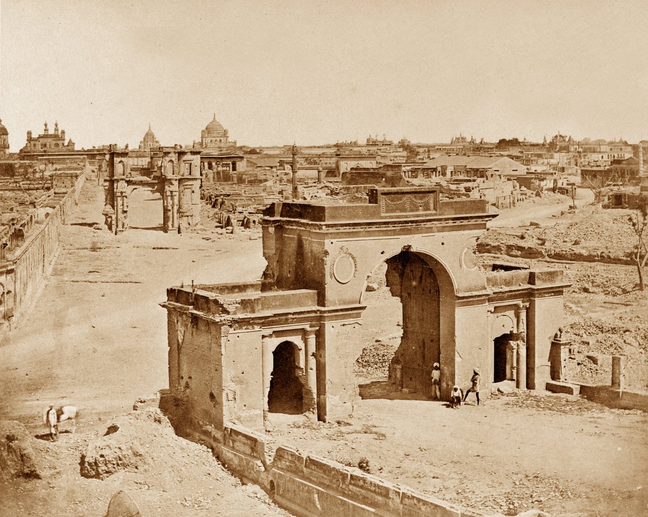 La Puerta de la Guardia de Bailee, Lucknow de Felice Beato
