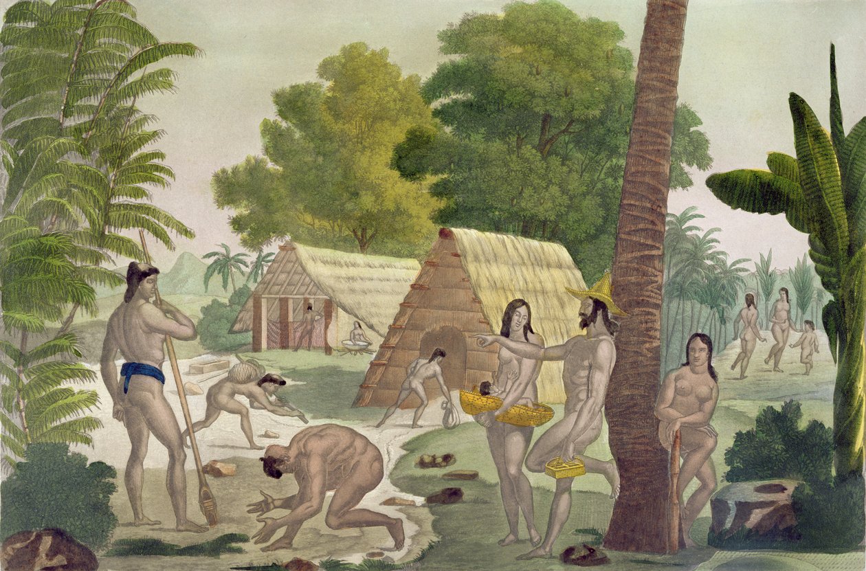 Costumbres de los Habitantes de las Islas Marianas, lámina 28 de 