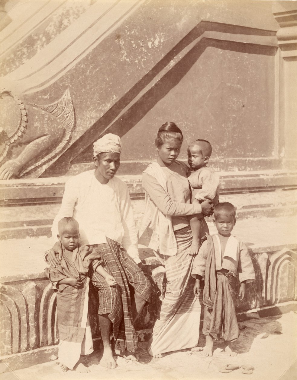 Familia birmana de Felice Beato