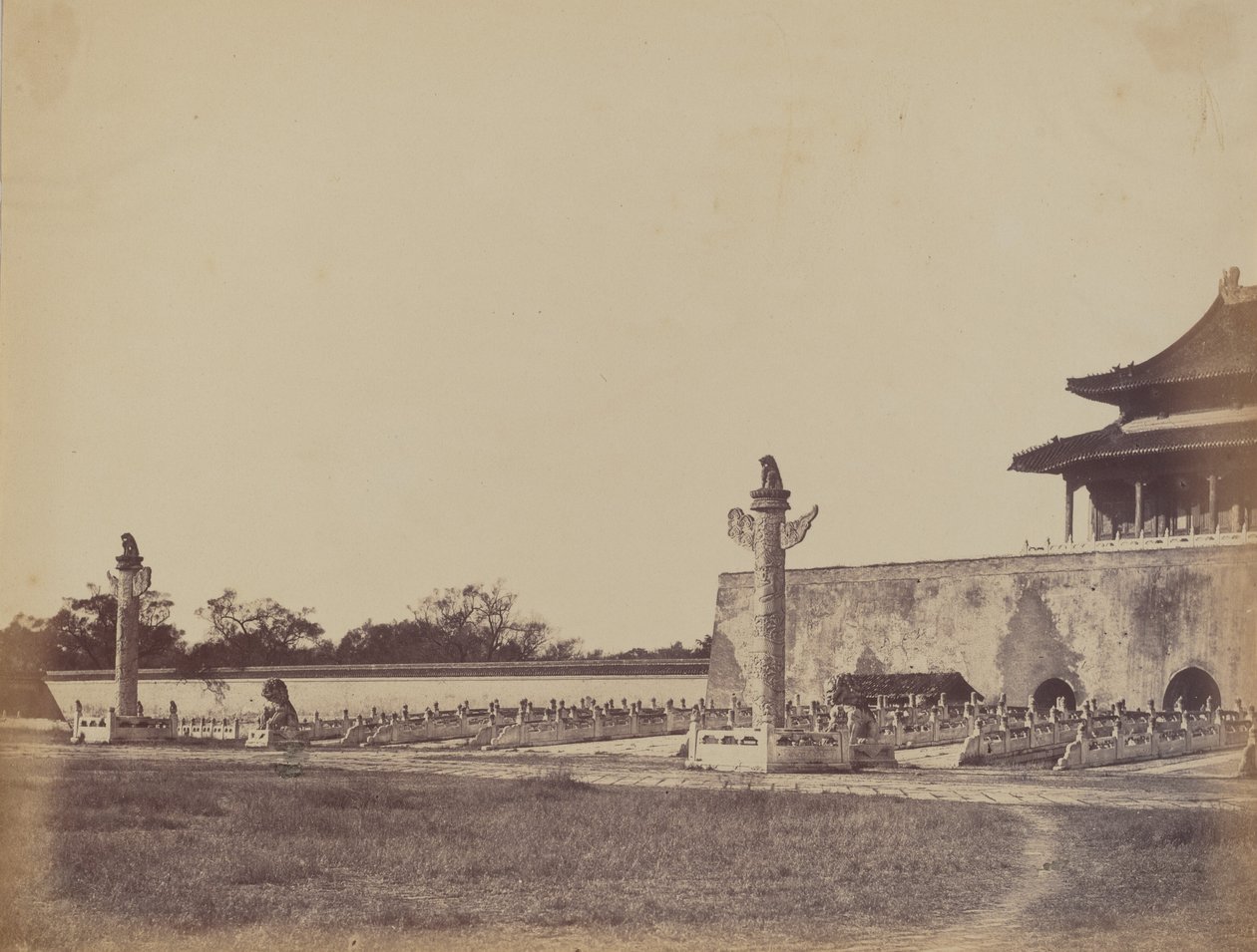 Entrada al Palacio de Invierno, Pekín, 29 de octubre de 1860 de Felice Beato