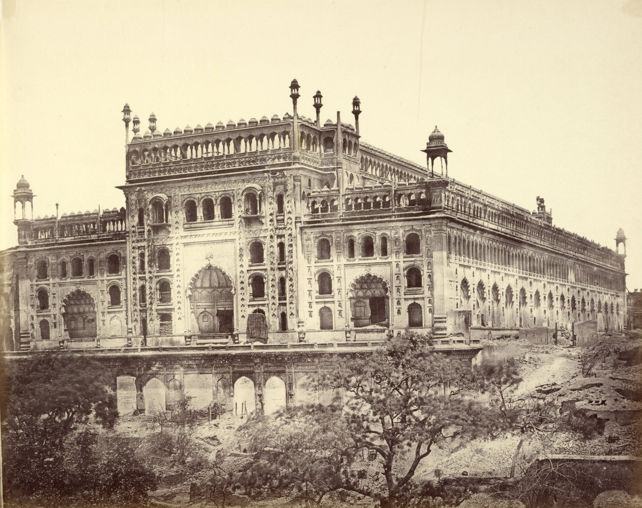 Exterior del Imambara de Asaf-ud-Daula, o Tumba de Felice Beato