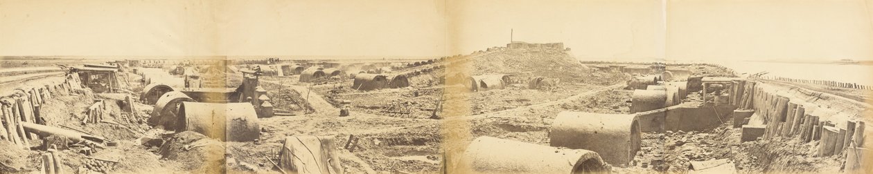 Interior del Fuerte Norte Taku después de su captura el 21 de agosto de 1860 de Felice Beato