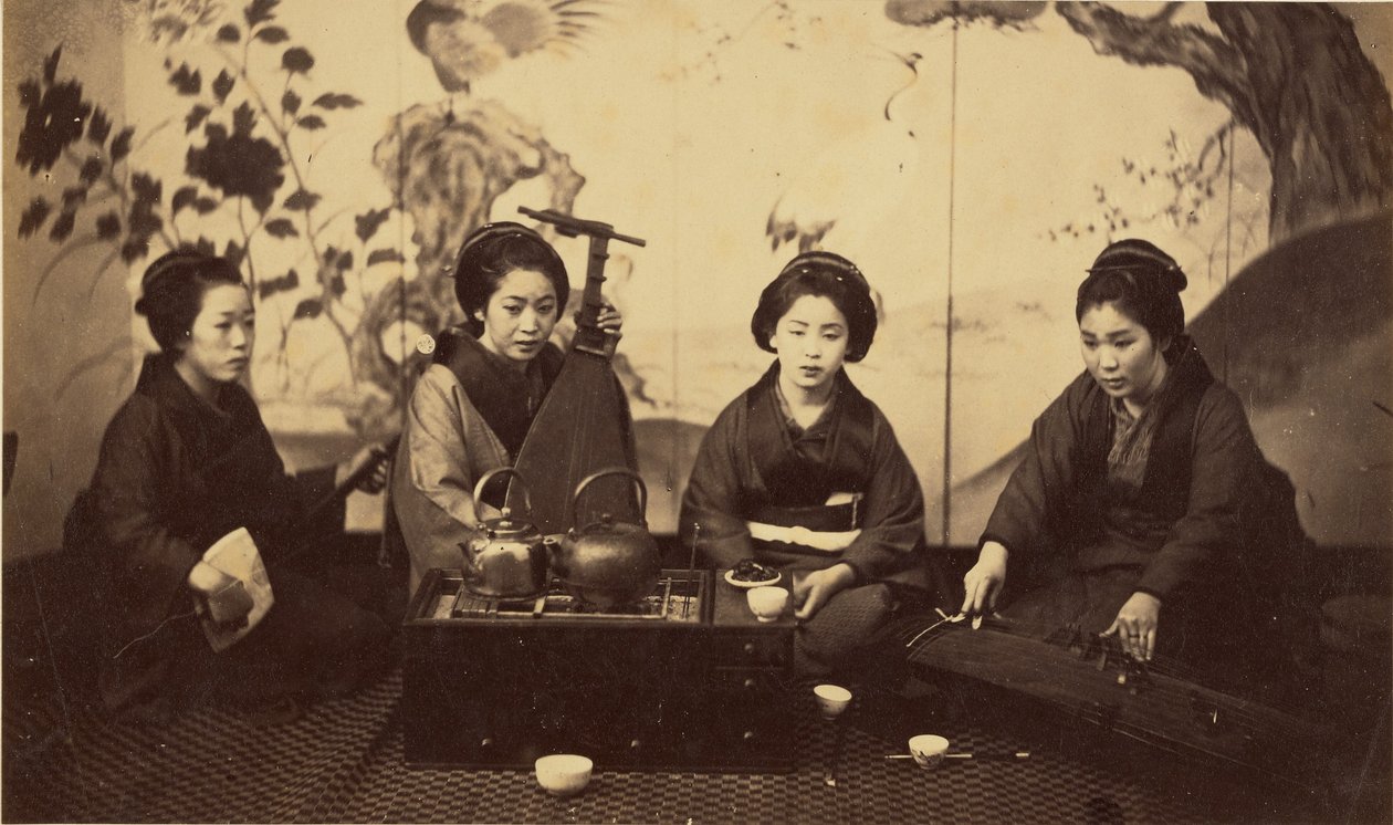 [Fiesta musical japonesa] de Felice Beato
