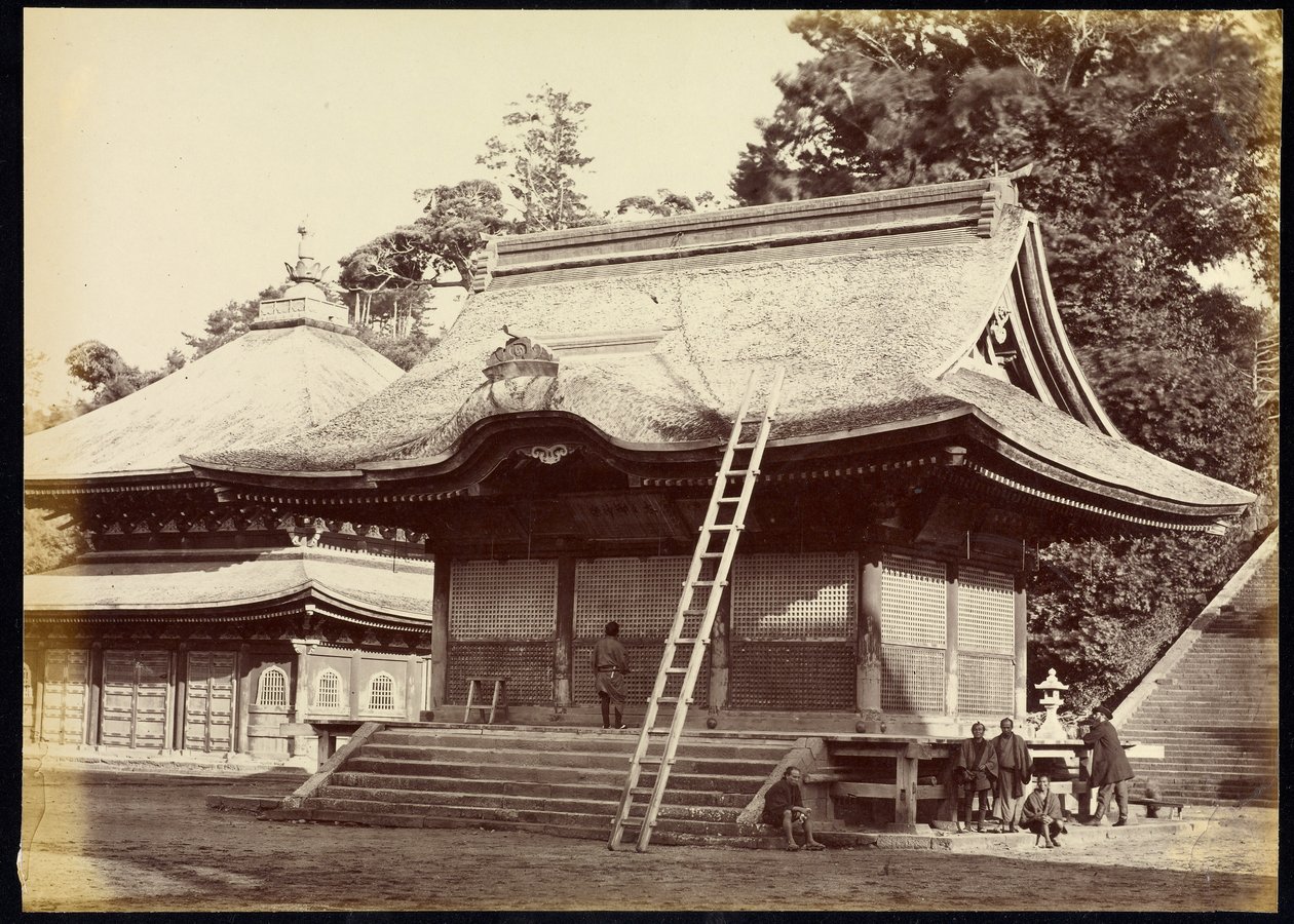 Kamakura, templo de Hachiman de Felice Beato