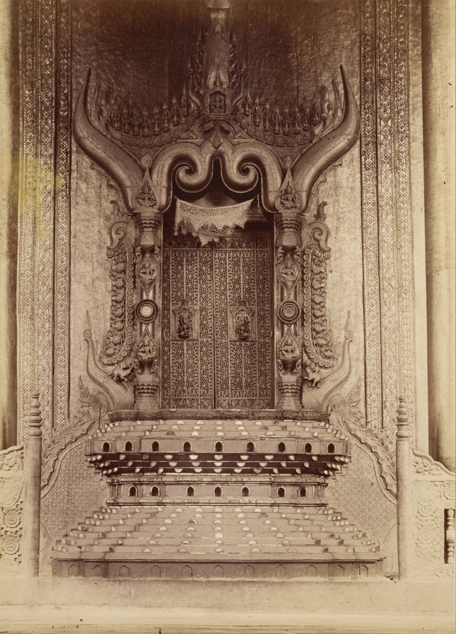 Sala del Trono del Rey Thibaw Min - Mandalay de Felice Beato
