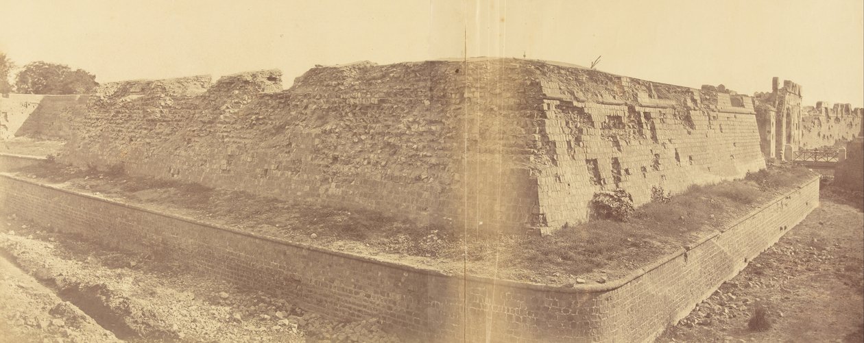 Brecha principal y Puerta y Bastión de Cachemira de Felice Beato