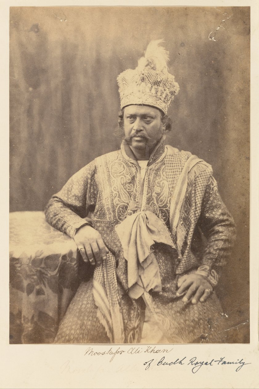 Moostafor Ali Khan de la Familia Real Budh de Felice Beato