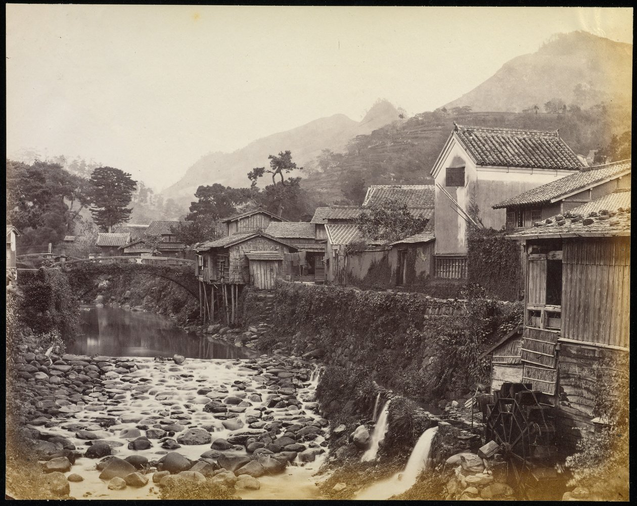 Nagasaki de los pueblos originarios de Creek de Felice Beato