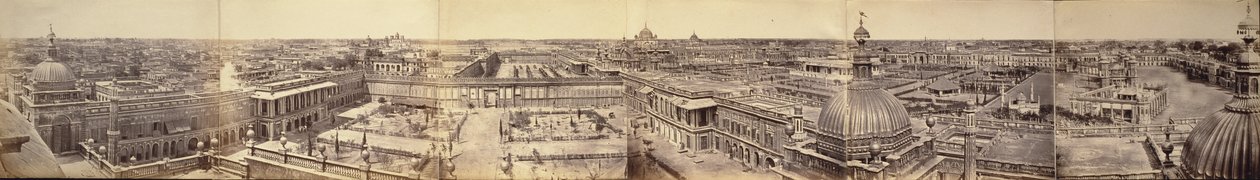 Panorama de Lucknow, tomado desde el Gran Imambara de Felice Beato