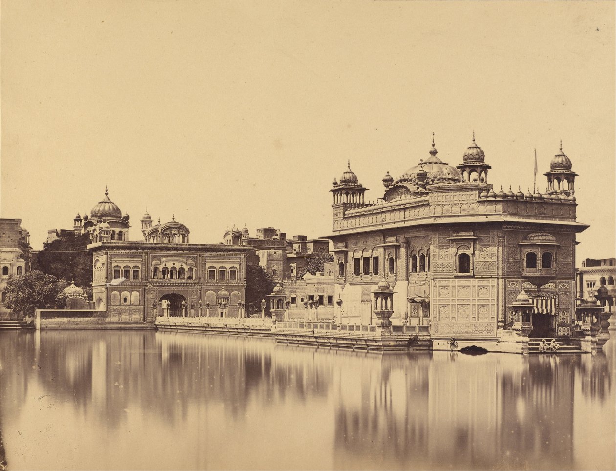 El Templo Dorado en Amritsar de Felice Beato