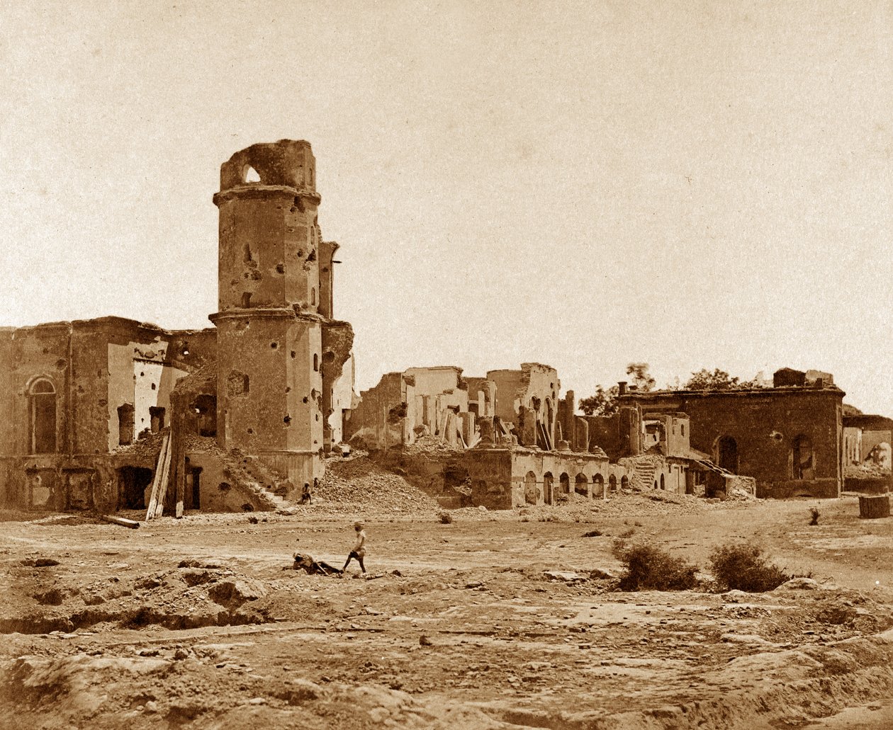 La Residencia, tomada desde el Redan de Felice Beato