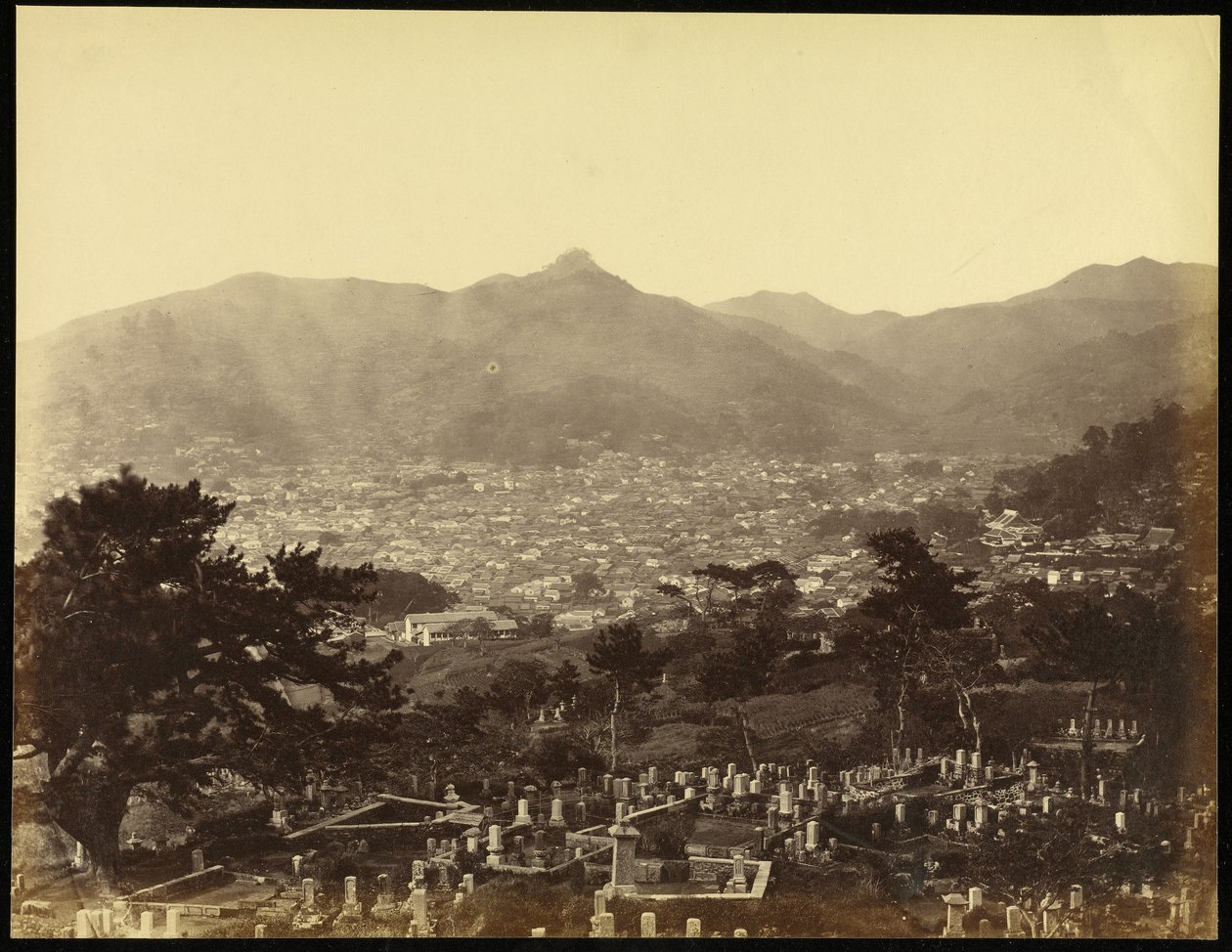 Vista de Nagasaki desde la Colina de la Batería de Felice Beato