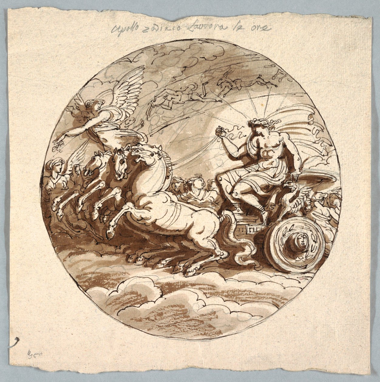 Apolo en carro con Aurora y las Horas de Felice Giani