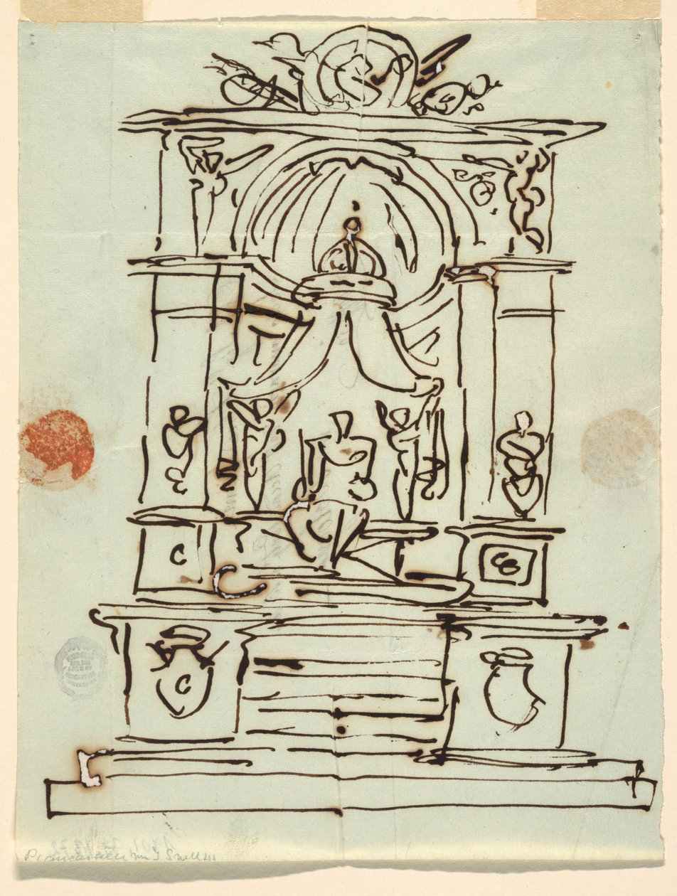 Diseño para un monumento de Felice Giani