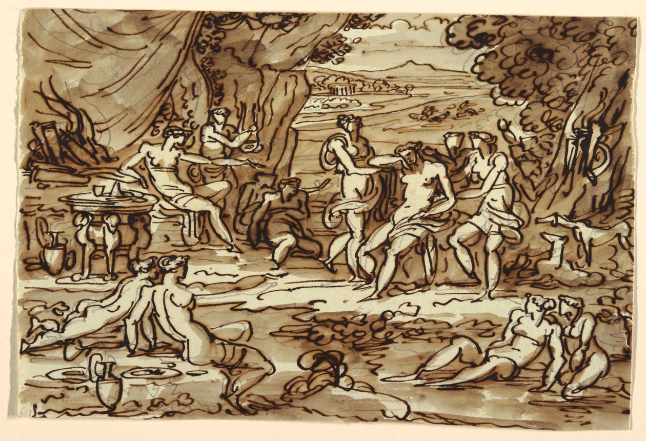 Diana y Calisto, Comedor, Palazzo Rasponi, Rávena de Felice Giani