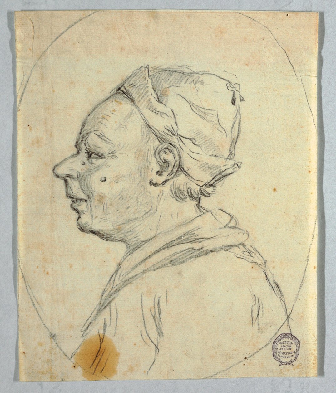Dibujo, Retrato de hombre, ca. 1820 de Felice Giani