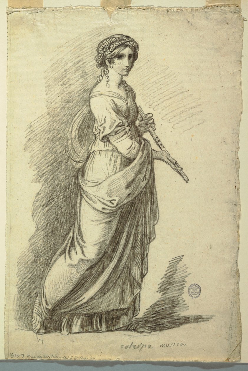 Euterpe, Musa de la Poesía Lírica de Felice Giani