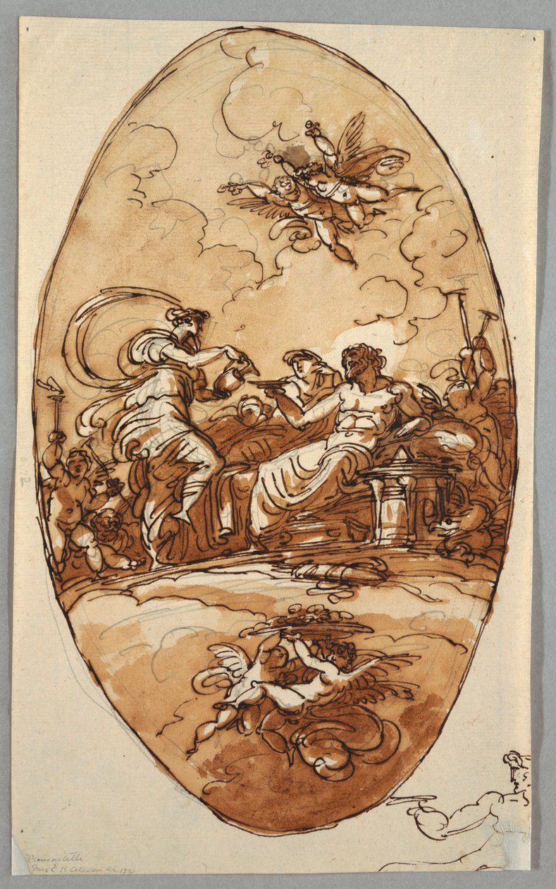 Hebe ofreciendo una bebida a Zeus de Felice Giani