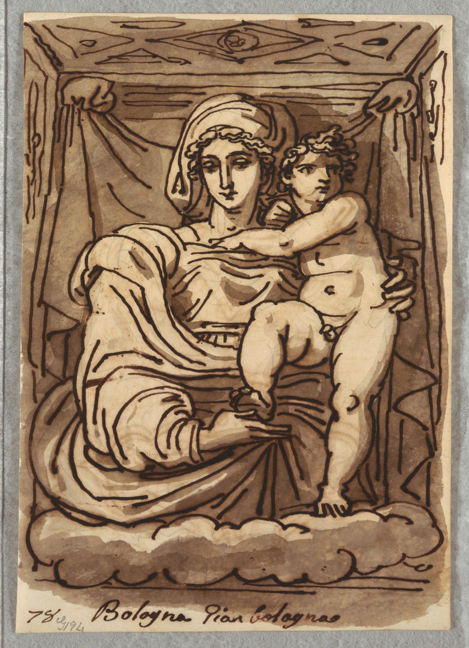 Madonna y el Niño de Felice Giani