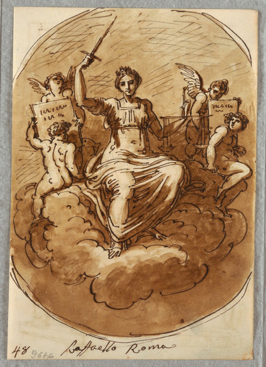 Personificación de la Justicia de Felice Giani