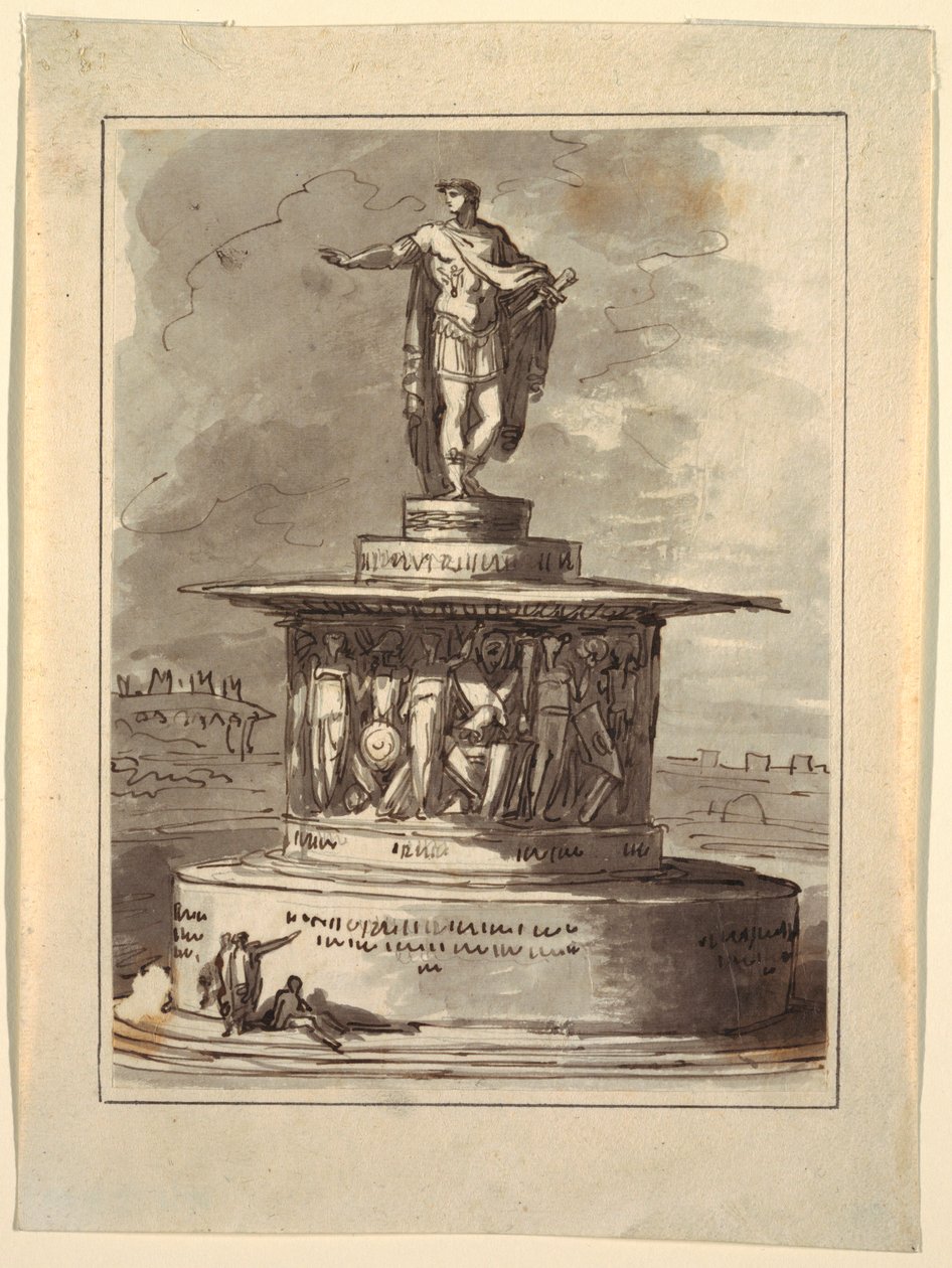 Proyecto para un monumento para Foro Bonaparte, Milán, 1800 de Felice Giani