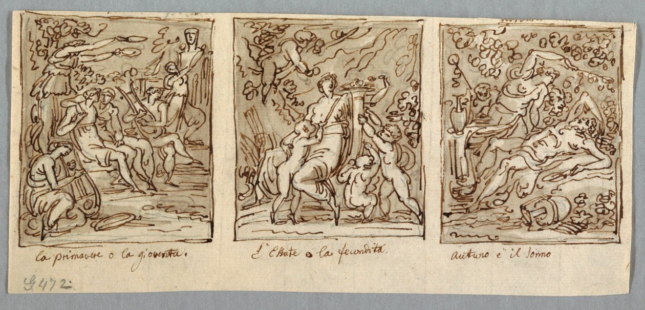 Primavera, verano, otoño de Felice Giani
