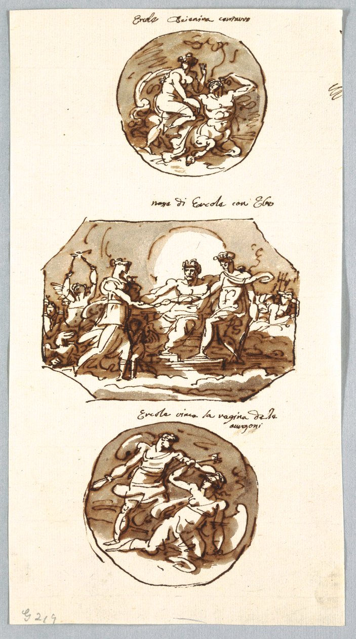 Tres hazañas de Hércules de Felice Giani