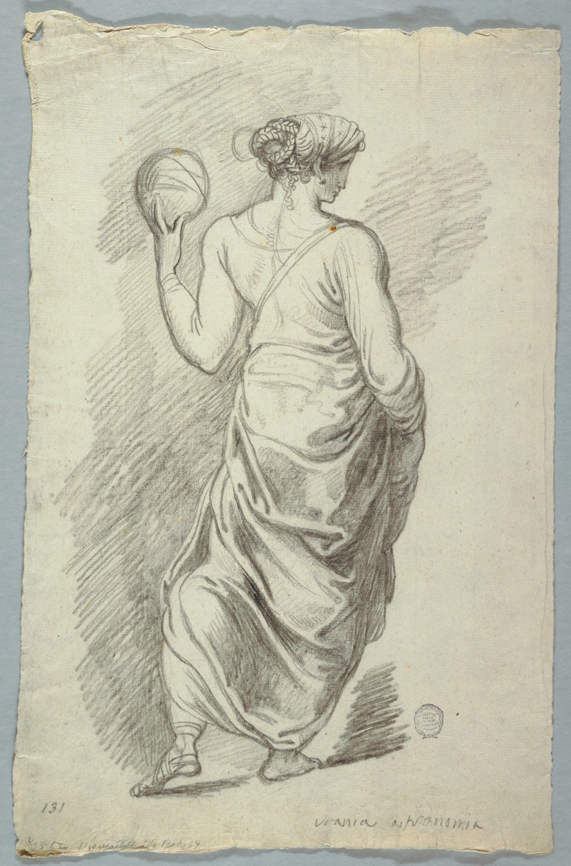 Urania, musa de la astronomía de Felice Giani